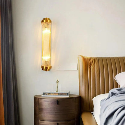 Modern Glass Column Wall Sconce - Nuvé