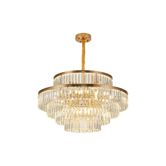 Modern Crystal Gold Chandelier - Nuvé