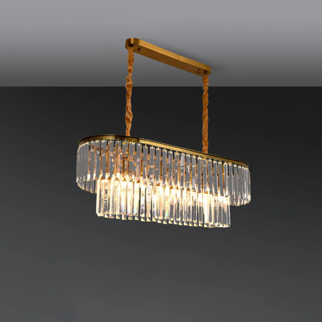 Modern Crystal Gold Chandelier - Nuvé