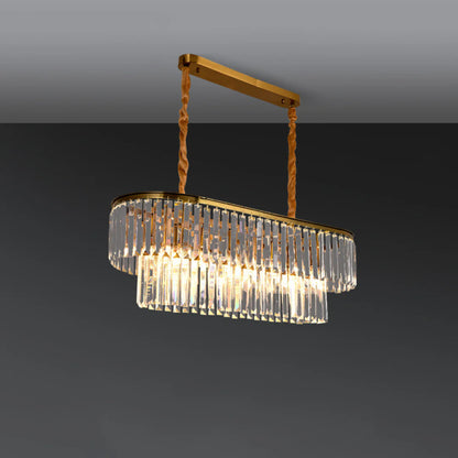 Modern Crystal Gold Chandelier