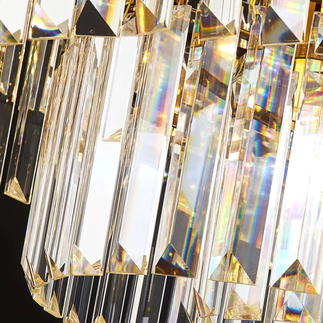 Modern Crystal Gold Chandelier - Nuvé
