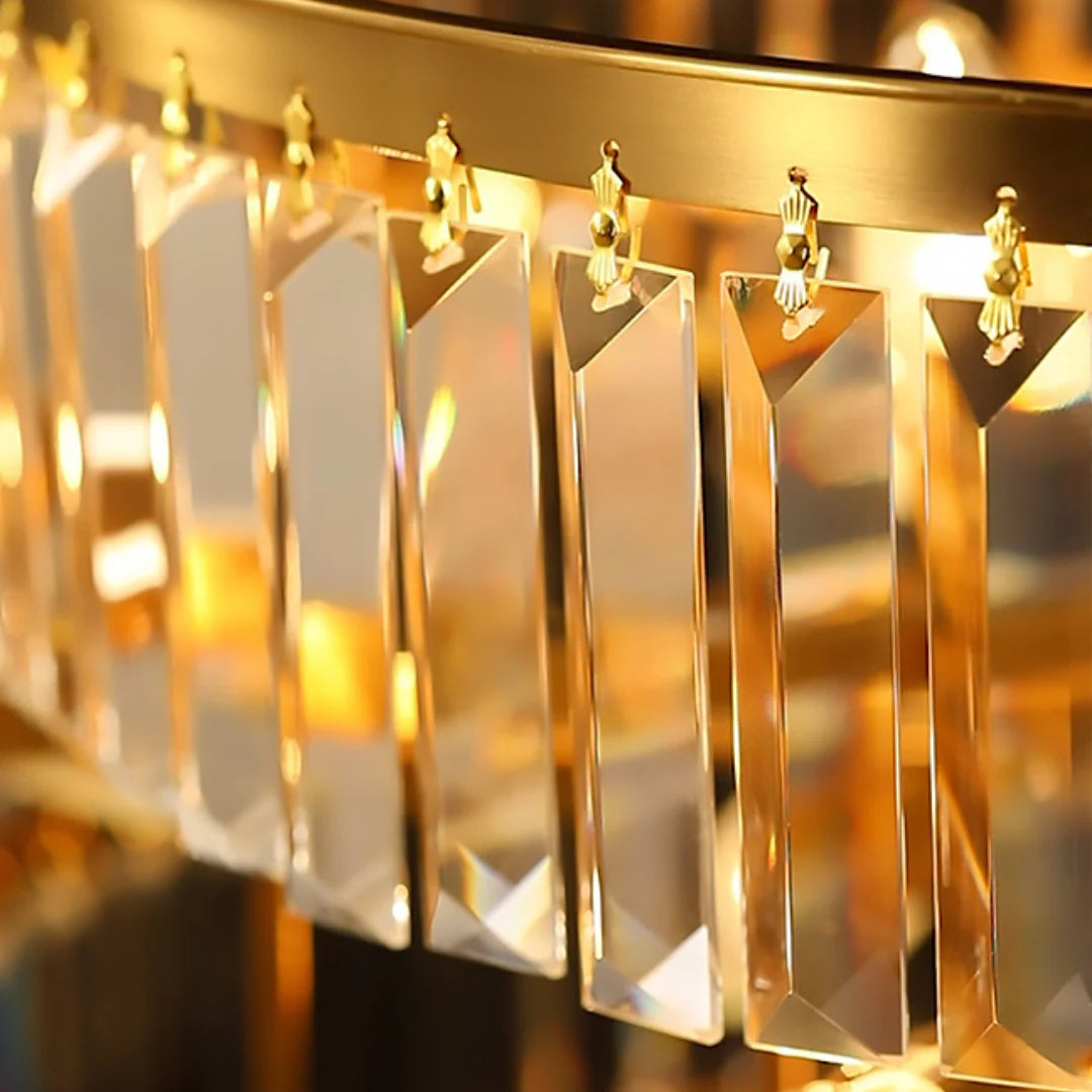 Modern Crystal Gold Chandelier - Nuvé