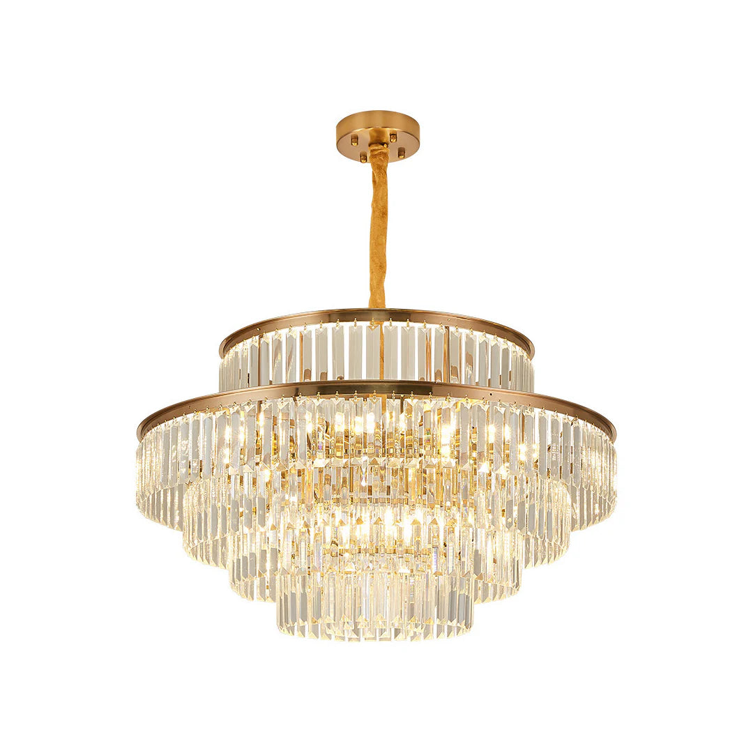 Modern Crystal Gold Chandelier - Nuvé