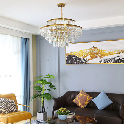 Modern Crystal Gold Chandelier - Nuvé