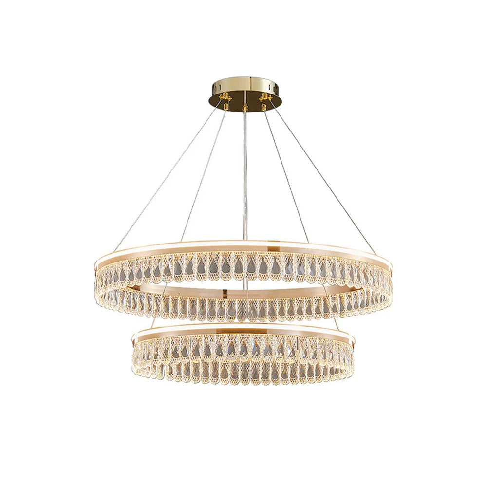 Modern Large Crystal Ring Chandelier - Nuvé