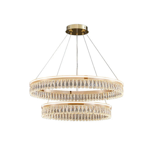 Modern Large Crystal Ring Chandelier - Nuvé