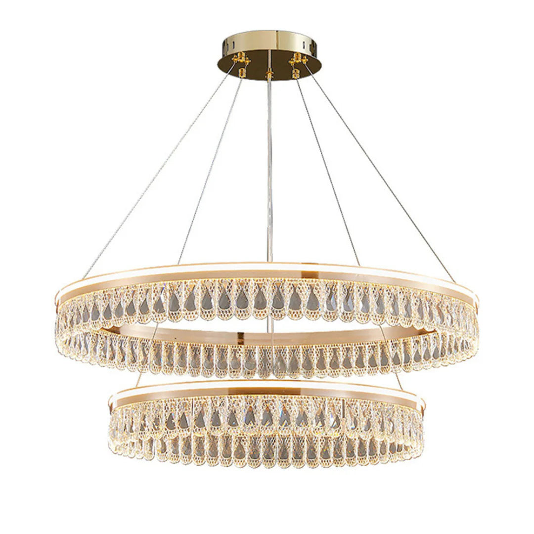 Modern Large Crystal Ring Chandelier - Nuvé