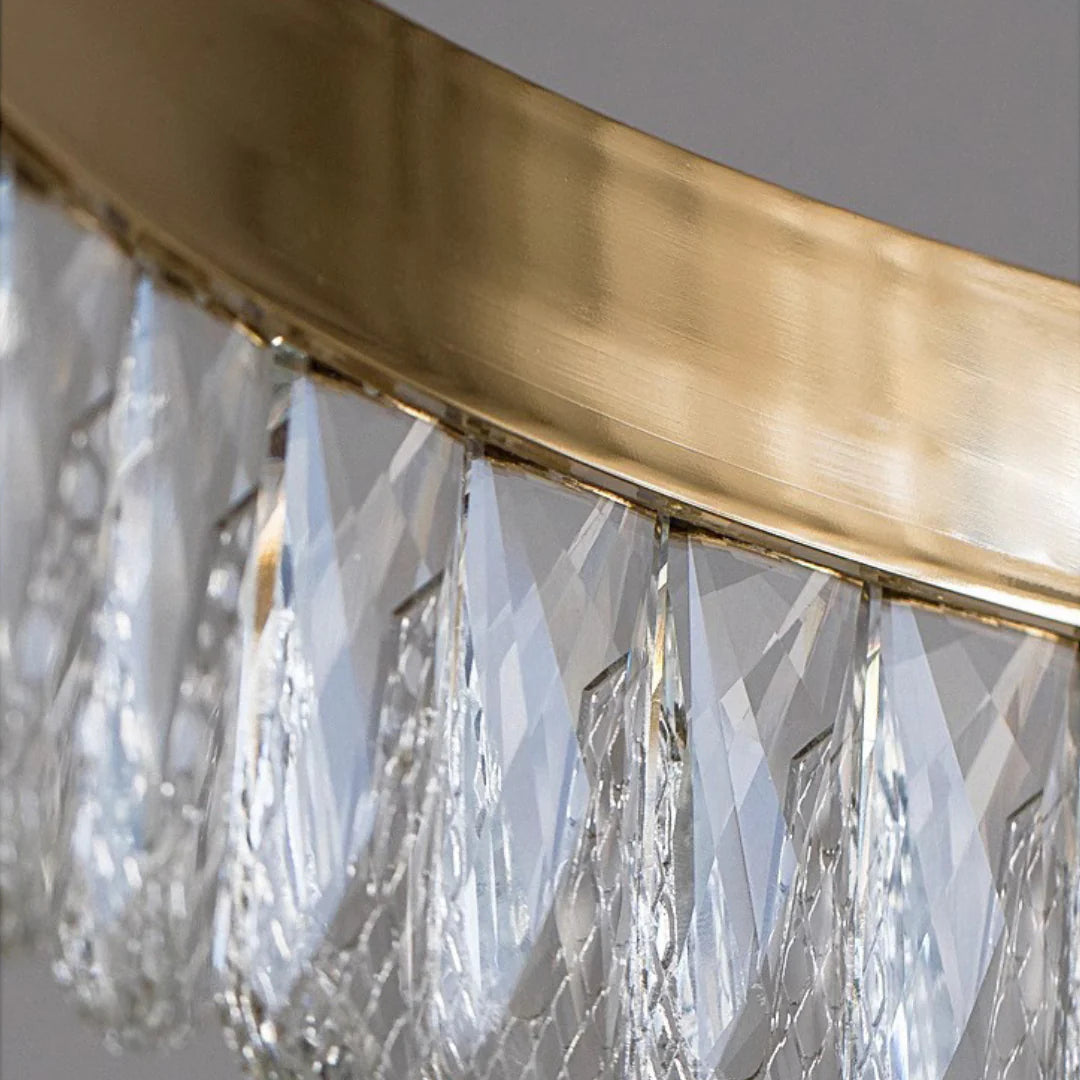 Modern Large Crystal Ring Chandelier - Nuvé