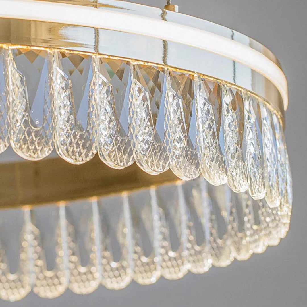 Modern Large Crystal Ring Chandelier - Nuvé