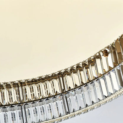 Gold Round Crystal Ceiling Light - Nuvé