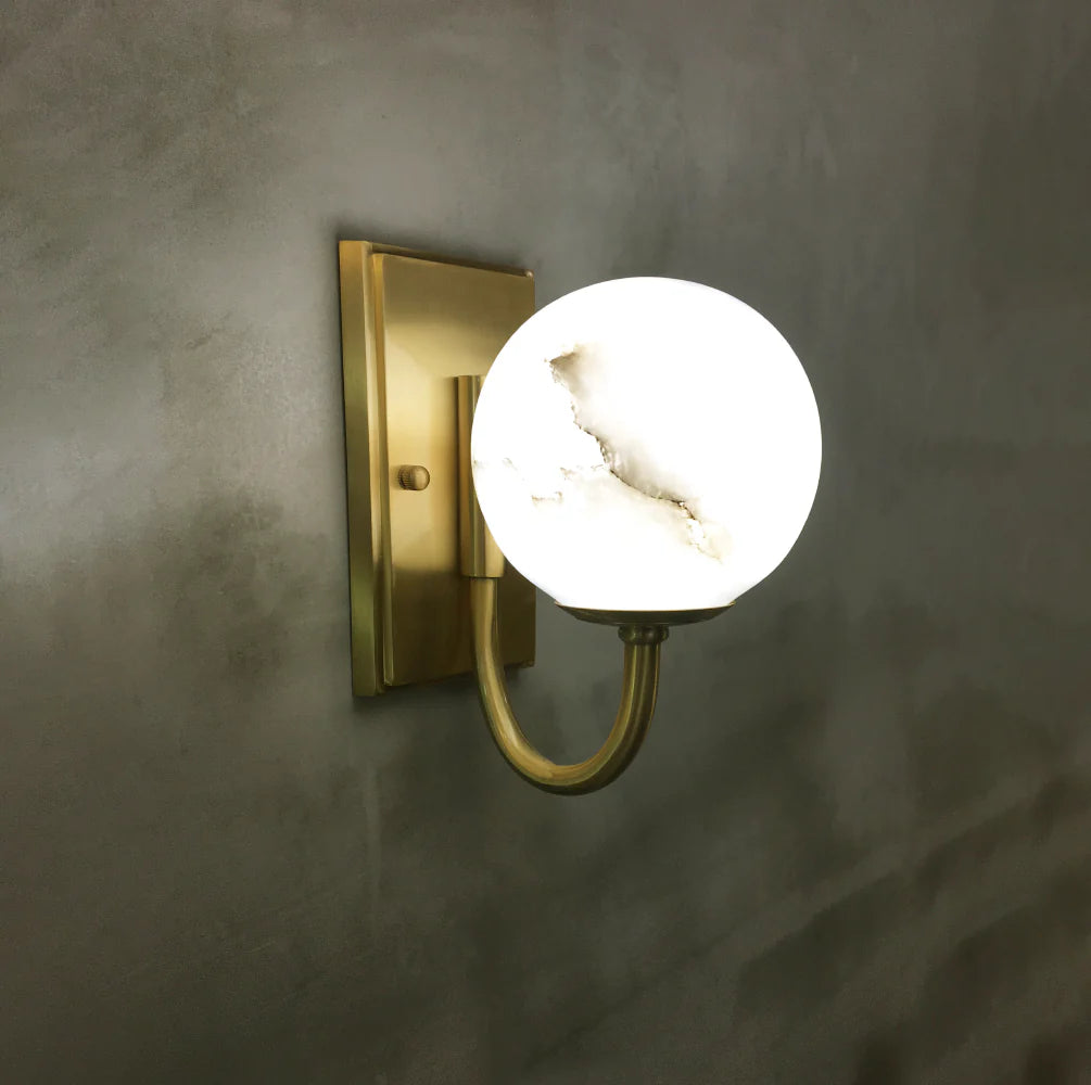 Modern Simple Alabaster Wall Lamp - Nuvé