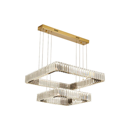 Modern Square Crystal Chandelier - Nuvé