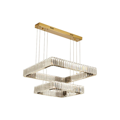 Modern Square Crystal Chandelier - Nuvé