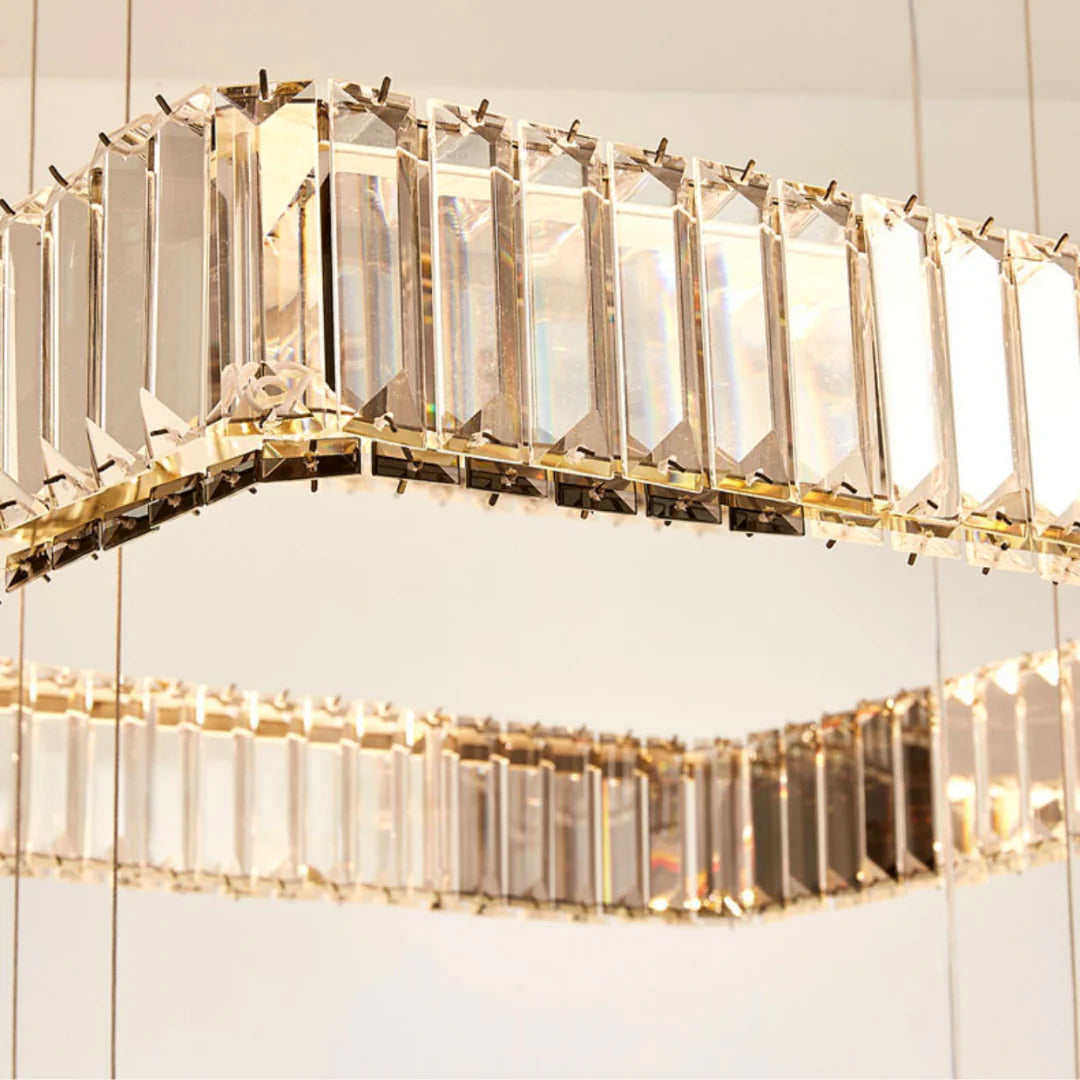 Modern Square Crystal Chandelier - Nuvé