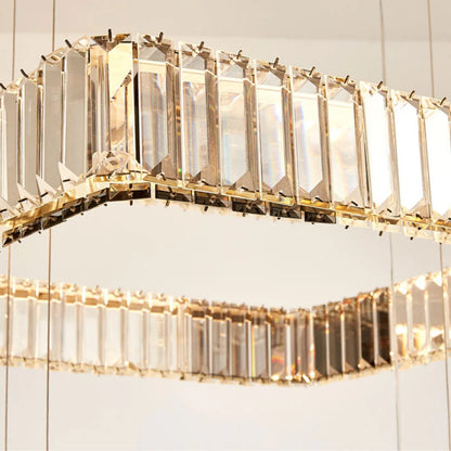 Modern Square Crystal Chandelier - Nuvé