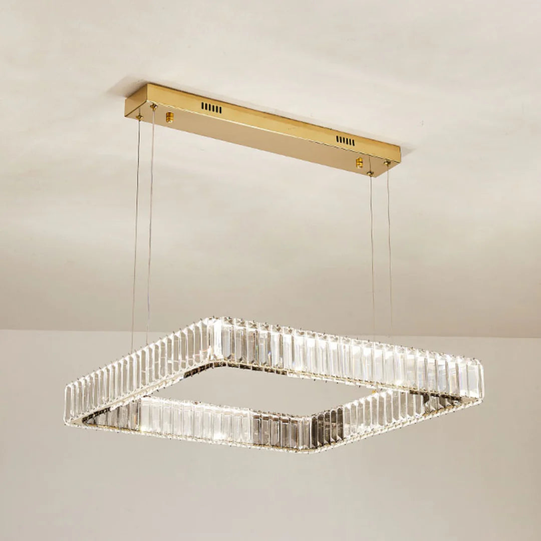Modern Square Crystal Chandelier - Nuvé