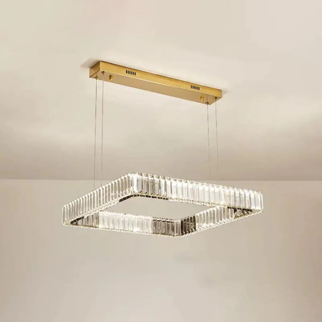 Modern Square Crystal Chandelier - Nuvé