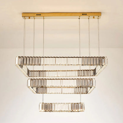 Modern Square Crystal Chandelier - Nuvé