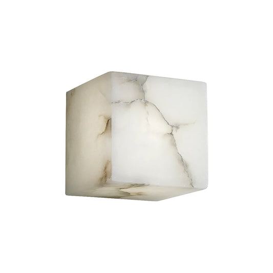 Modern Square Alabaster Wall Lamp - Nuvé