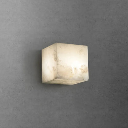 Modern Square Alabaster Wall Lamp - Nuvé