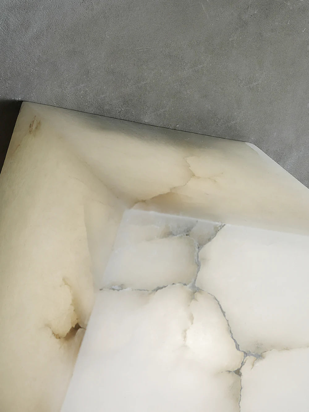 Modern Square Alabaster Wall Lamp - Nuvé