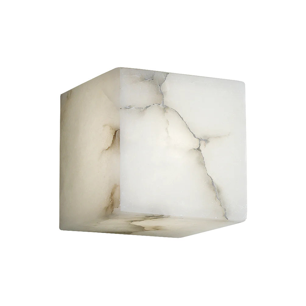 Modern Square Alabaster Wall Lamp - Nuvé