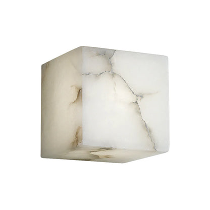 Modern Square Alabaster Wall Lamp - Nuvé