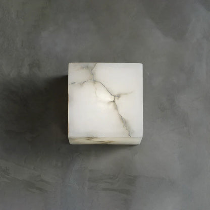 Modern Square Alabaster Wall Lamp - Nuvé