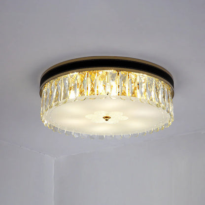 Modern Leather Crystal Ceiling Lamp - Nuvé