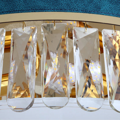 Modern Leather Crystal Ceiling Lamp - Nuvé