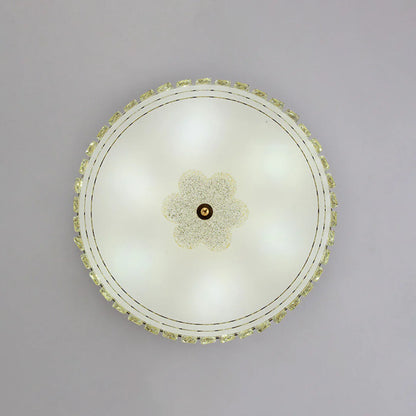 Modern Leather Crystal Ceiling Lamp - Nuvé