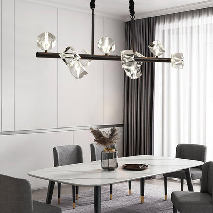 Modern Geometric Crystal Chandelier