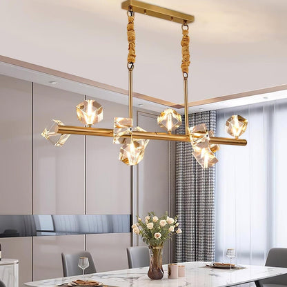Modern Geometric Crystal Chandelier