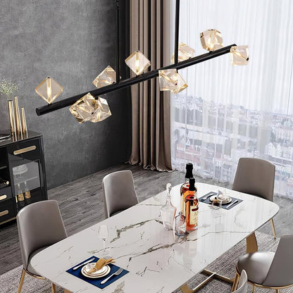 Modern Geometric Crystal Chandelier