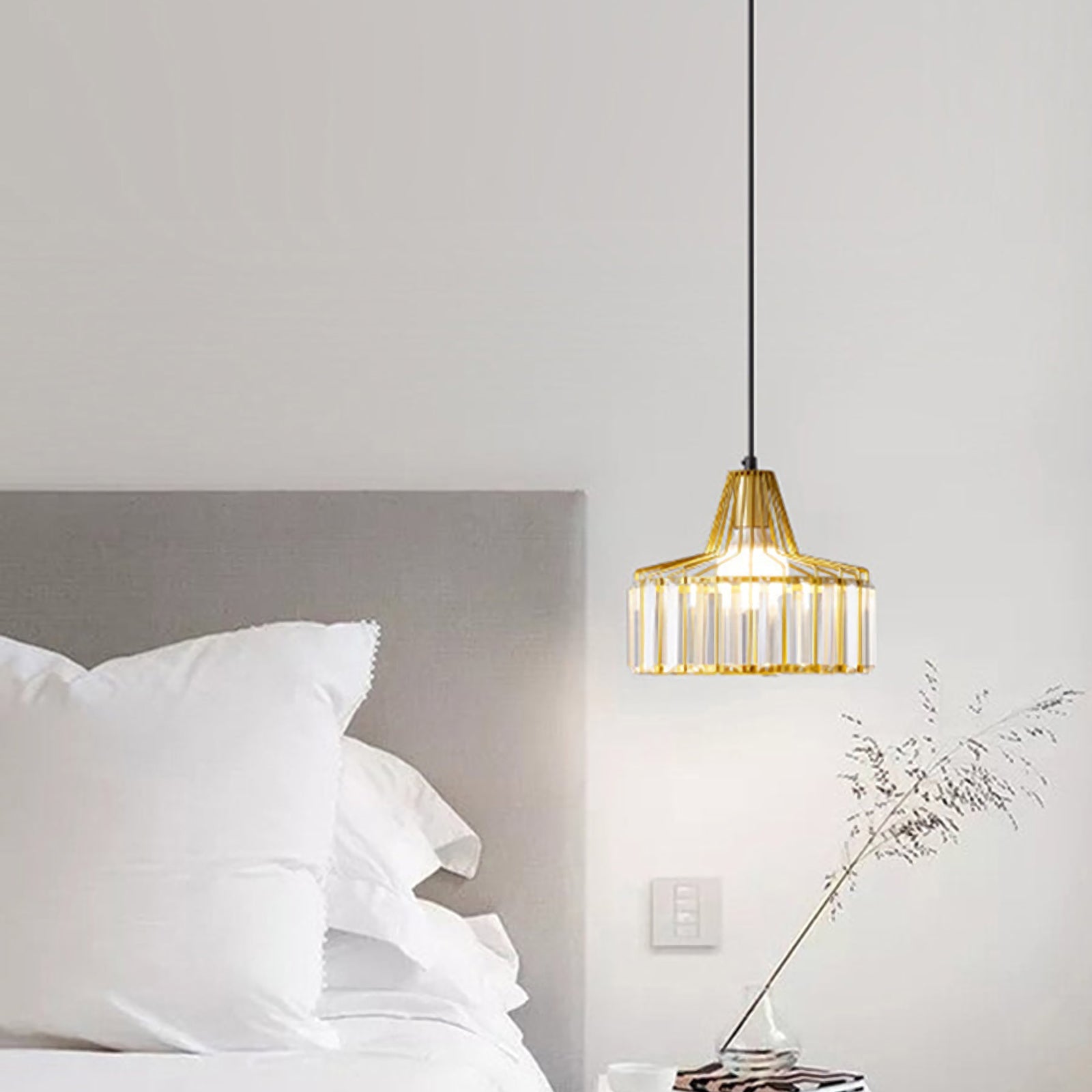 Modern Iron Art Glass Pendant Lamp - Nuvé