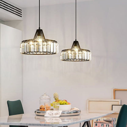 Modern Iron Art Glass Pendant Lamp