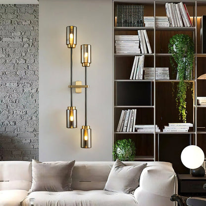Modern Linear Glass Wall Lamp - Nuvé