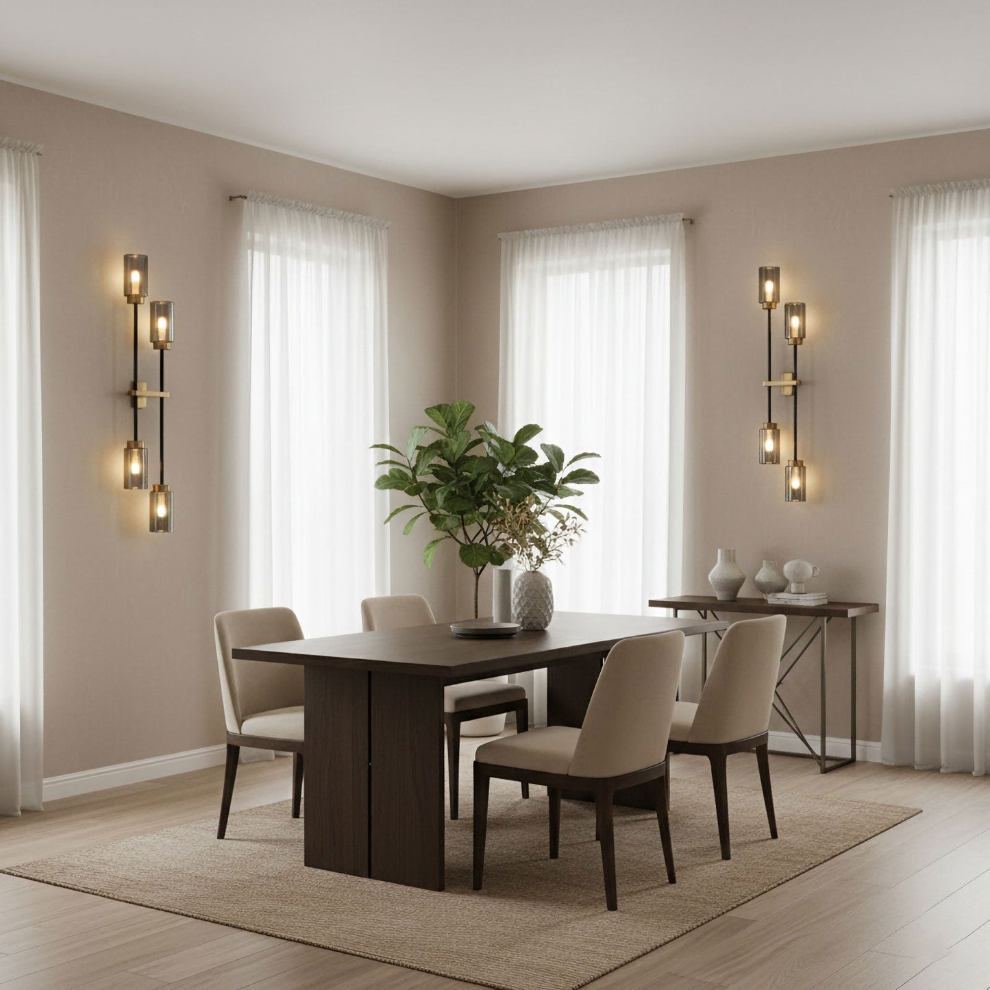 Modern Linear Glass Wall Lamp - Nuvé
