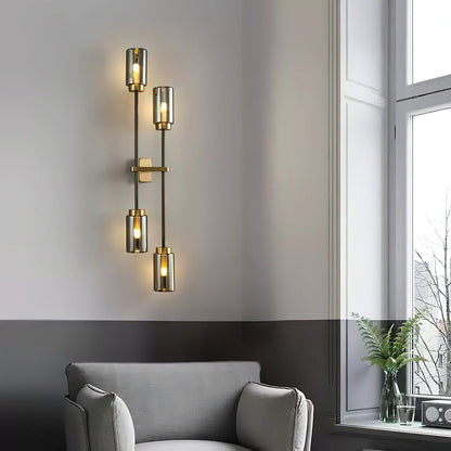 Modern Linear Glass Wall Lamp - Nuvé