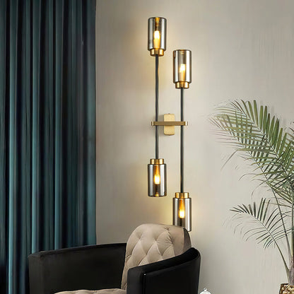 Modern Linear Glass Wall Lamp - Nuvé