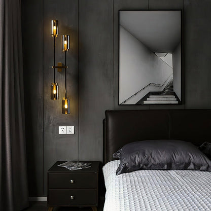 Modern Linear Glass Wall Lamp - Nuvé
