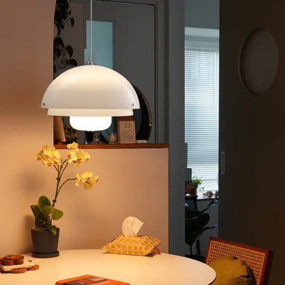 Modern Milk White Layer Pendant Lamp - Nuvé
