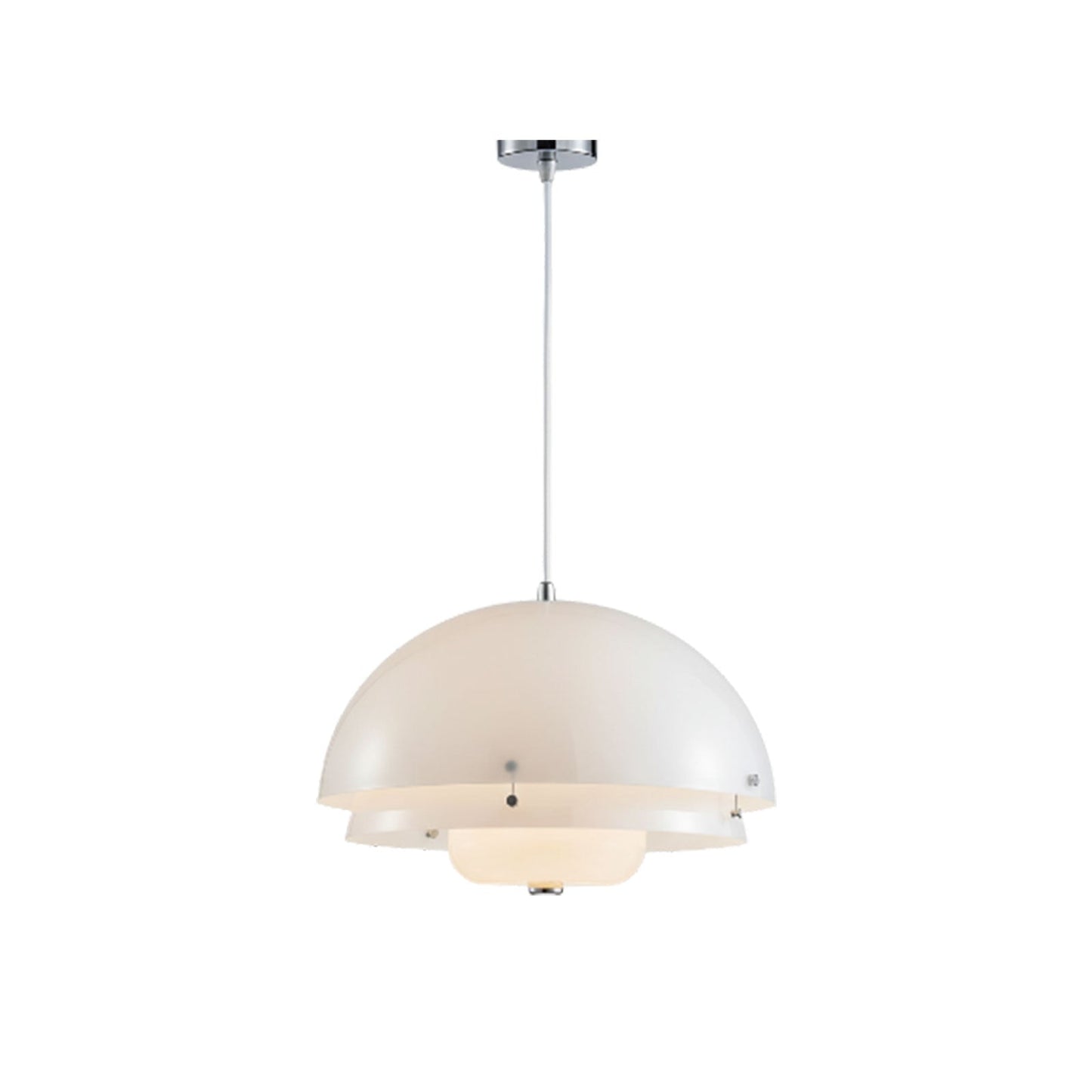 Modern Milk White Layer Pendant Lamp - Nuvé