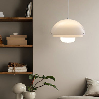 Modern Milk White Layer Pendant Lamp - Nuvé