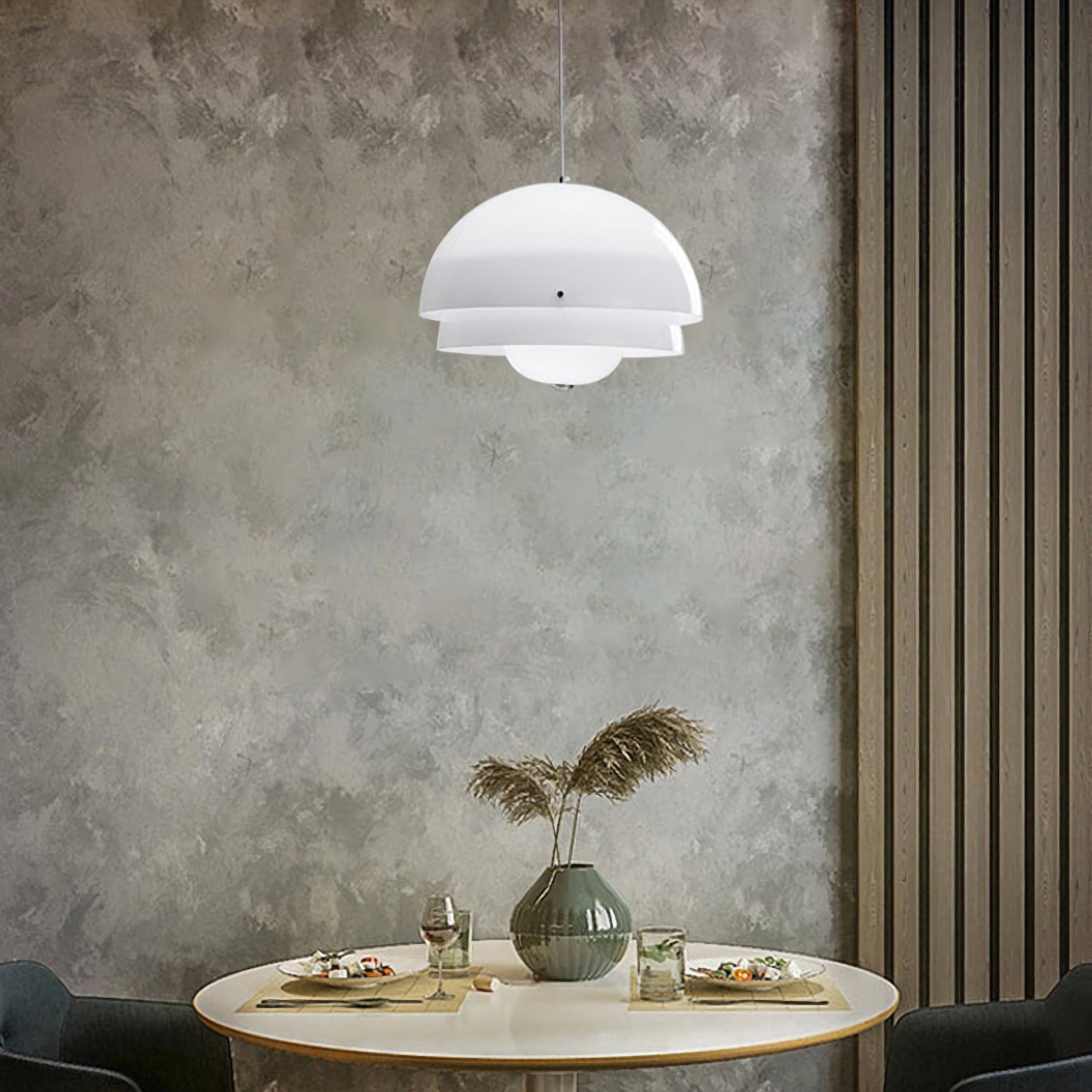Modern Milk White Layer Pendant Lamp - Nuvé