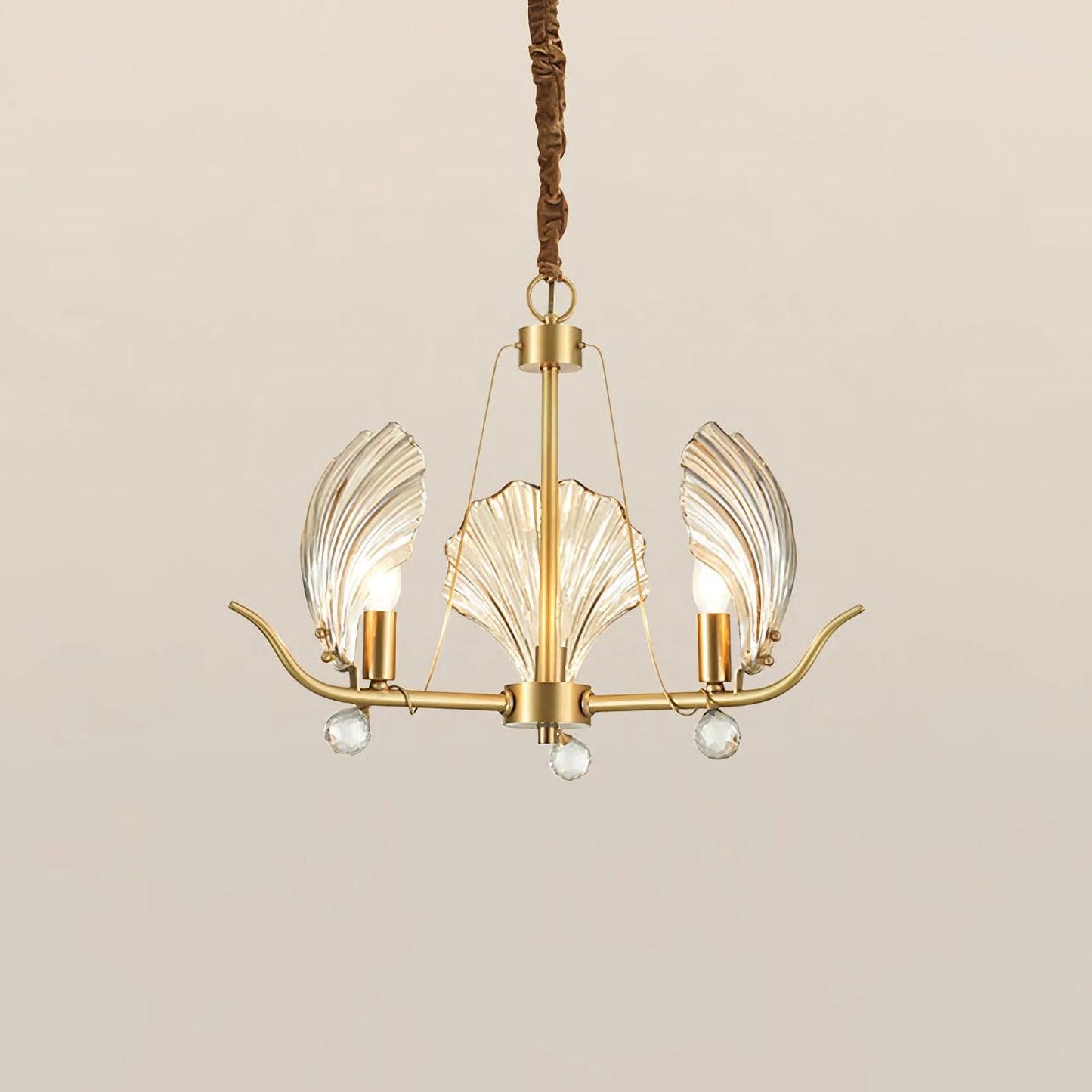 Modern Shell Glass Chandelier - Nuvé