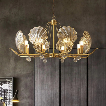 Modern Shell Glass Chandelier - Nuvé