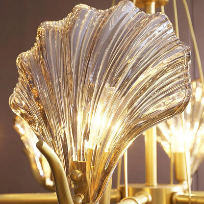 Modern Shell Glass Chandelier - Nuvé