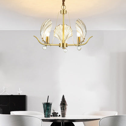 Modern Shell Glass Chandelier - Nuvé
