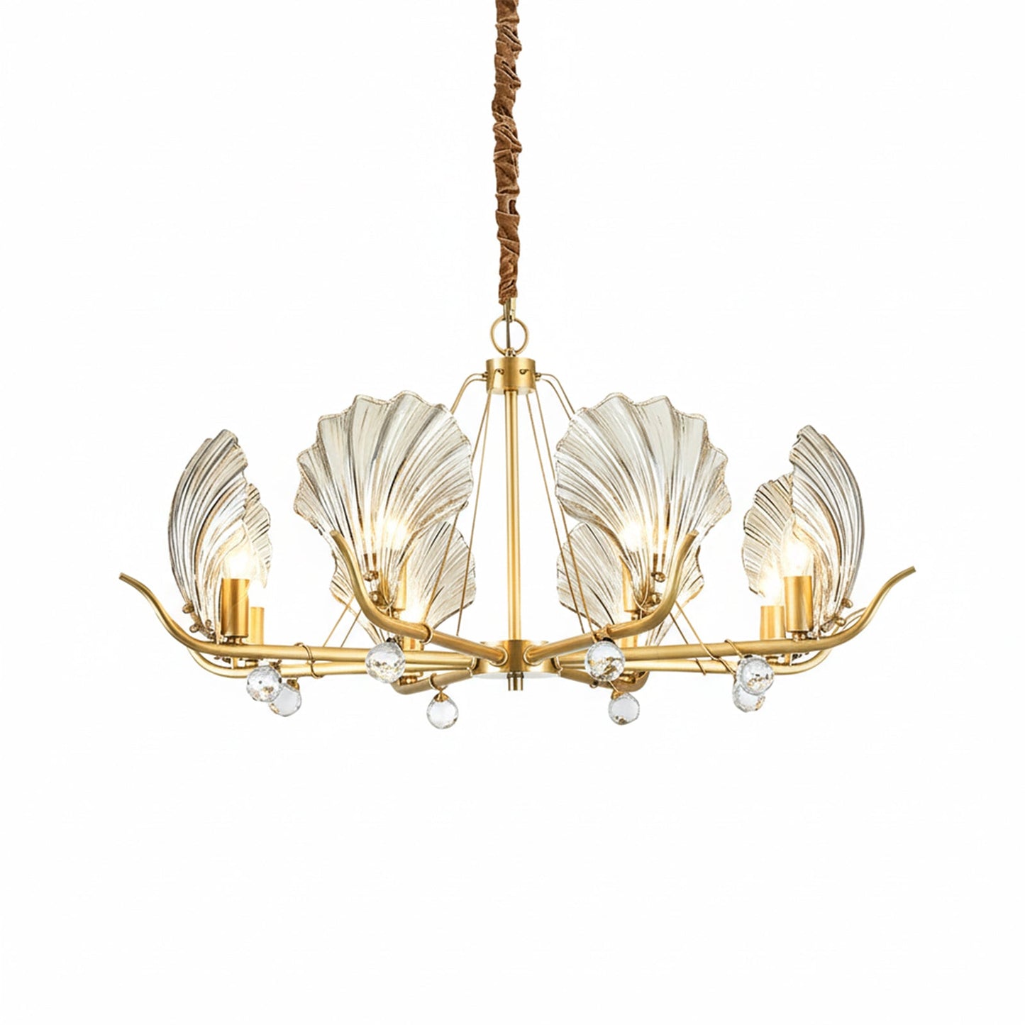 Modern Shell Glass Chandelier - Nuvé